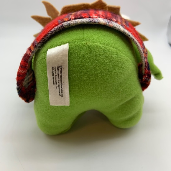 VTG Jim Henson Baby Kermit the Frog Christmas Santa Elf Muppet Plush Doll 1987 - Picture 11 of 14